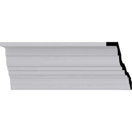 Ekena Millwork 8 1/4"H x 6 1/4"P x 10 3/8"F x 94 1/2"L Amelia Smooth Crown Moulding MLD08X06X10AM